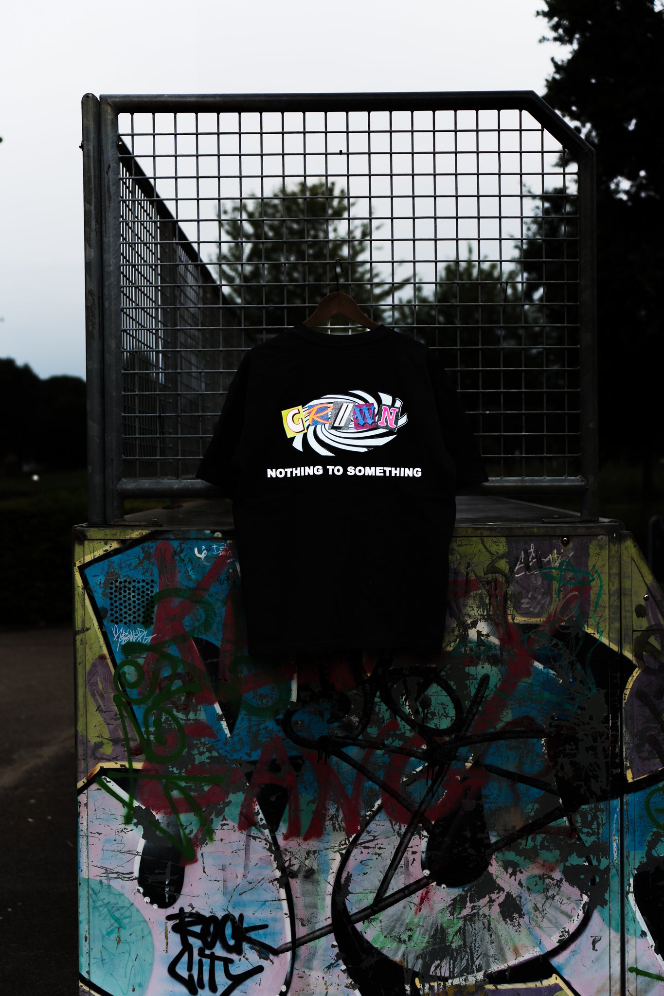 "Swirl" Black TEE